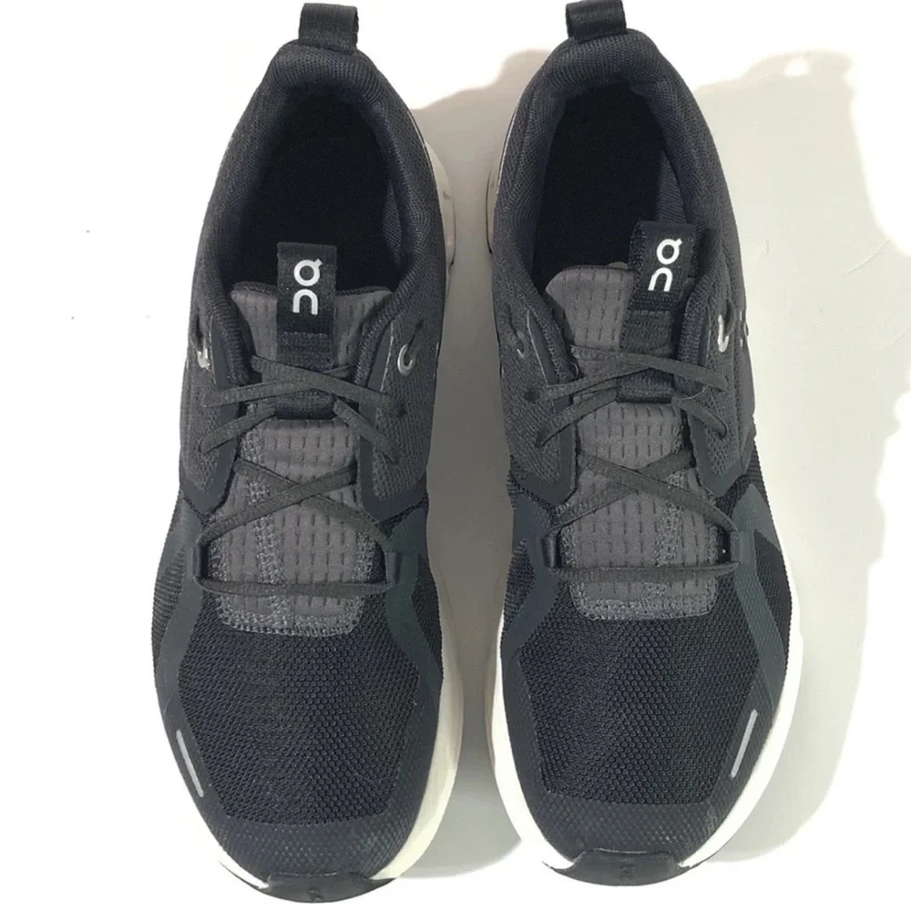 On Cloud 5 Running Shoes Woman’s Black White CloudTec Sneakers